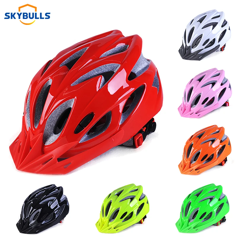 Велосипедный шлем Skybulls, цельный, литой, MTB, велосипедный шлем для мужчин и женщин, безопасный, для спорта на открытом воздухе, ультралегкий, дорожный, велосипедный шлем