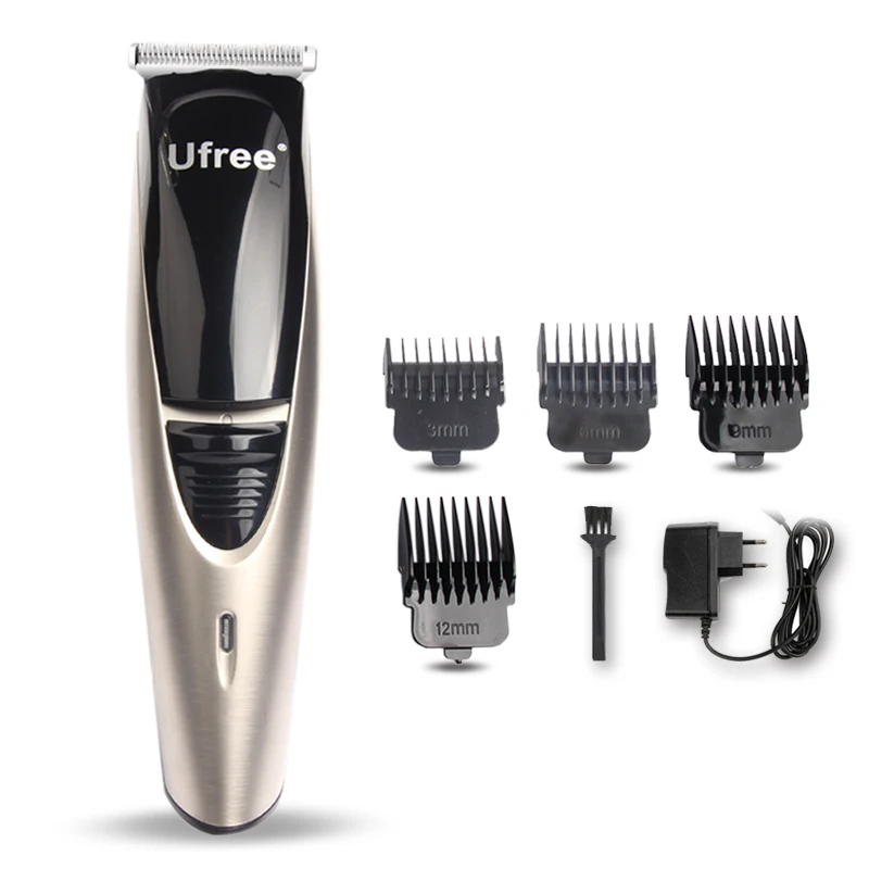 Silver Barber Shop Electric Hair Clipper Trimmer Rechargeable Hair Cutting Machine Cordless Haircut Set for Men Kids Gromming Kit - Цвет: Silver