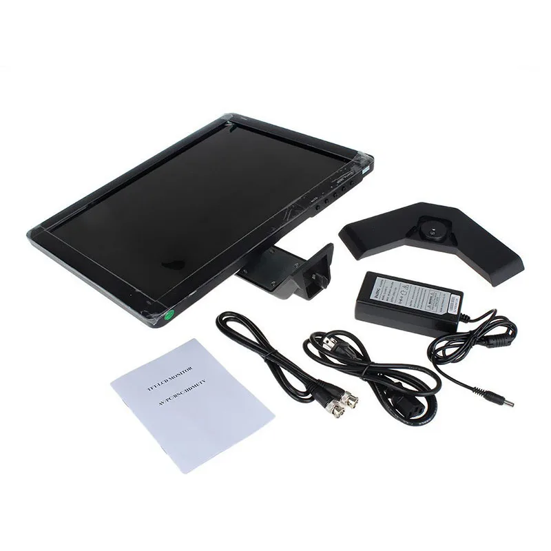 H15 12 вольт dc lcd монитор 15 &quotдешевый компьютерный 1024*768 tft цветной ТВ с AV/BNC/VGA/HDMI/USB