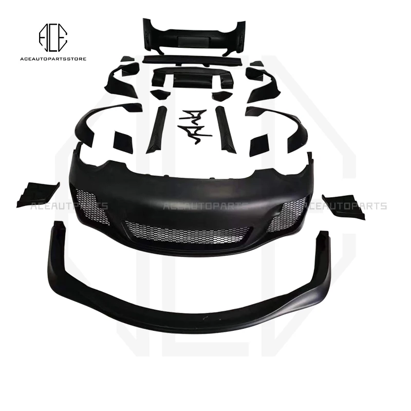 Подходит для Porsche-997 передний задний бампер из стекловолокна губы колеса боковая