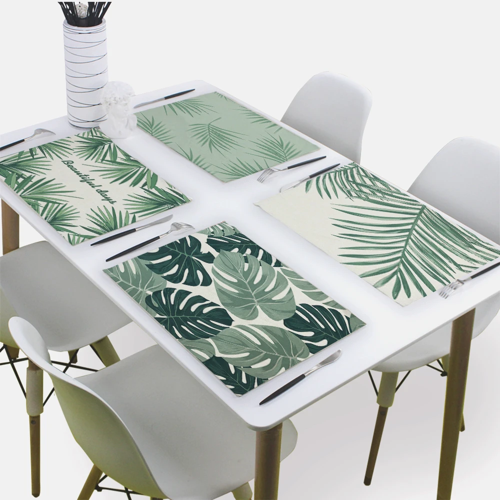 Салфетка из ткани Monstera Serviette De Table чайное полотенце 43*32 см льняные салфетки для