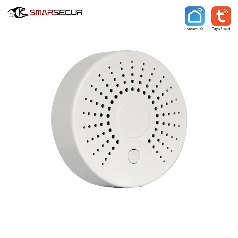 Беспроводной Wi-Fi Высокочувствительный детектор дыма пожарной сигнализации