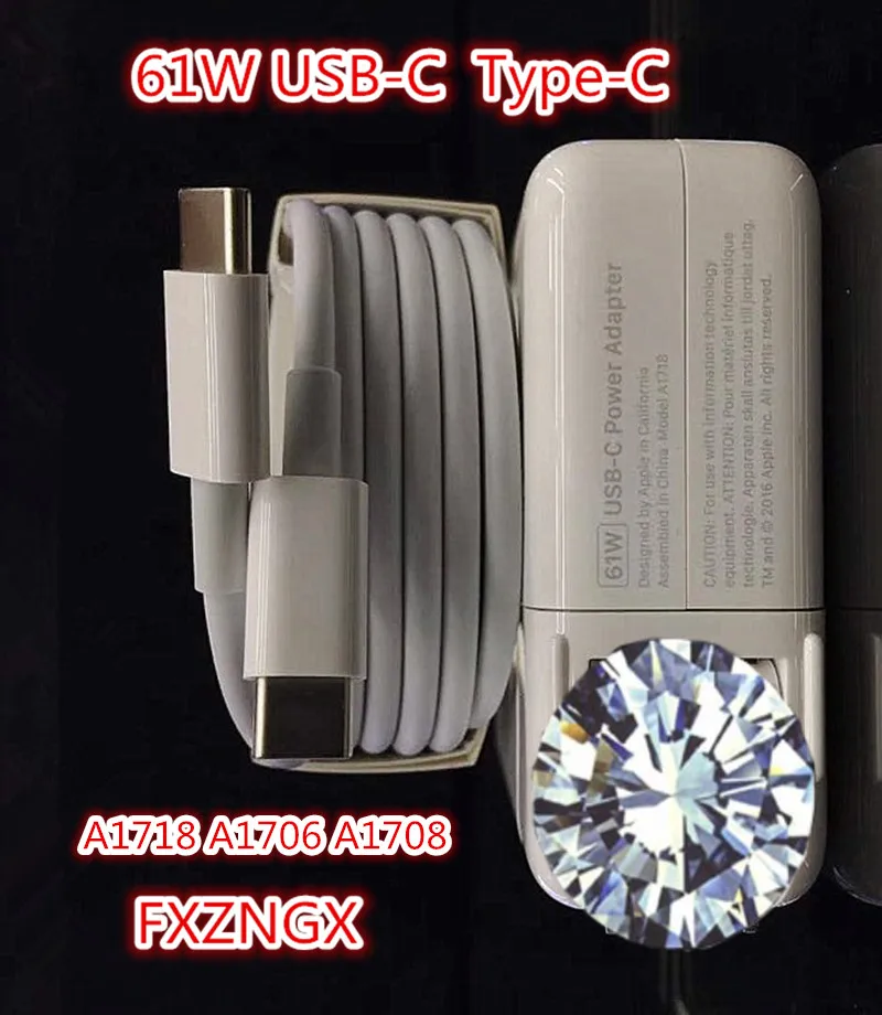 Подлинная Новинка 61 Вт зарядное устройство A1718 для MacBook PRO 13 &quotA1708 A1706