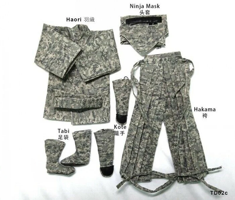 

1:6th Camouflage Clothes Set Model for 12" Male Action Figure Doll Toys