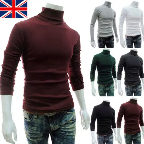 Fasion Brand Winter Hot Fashion Mens Roll Turtle Neck Pullover Knitted Jumper Tops Sweater Shirt | Мужская одежда