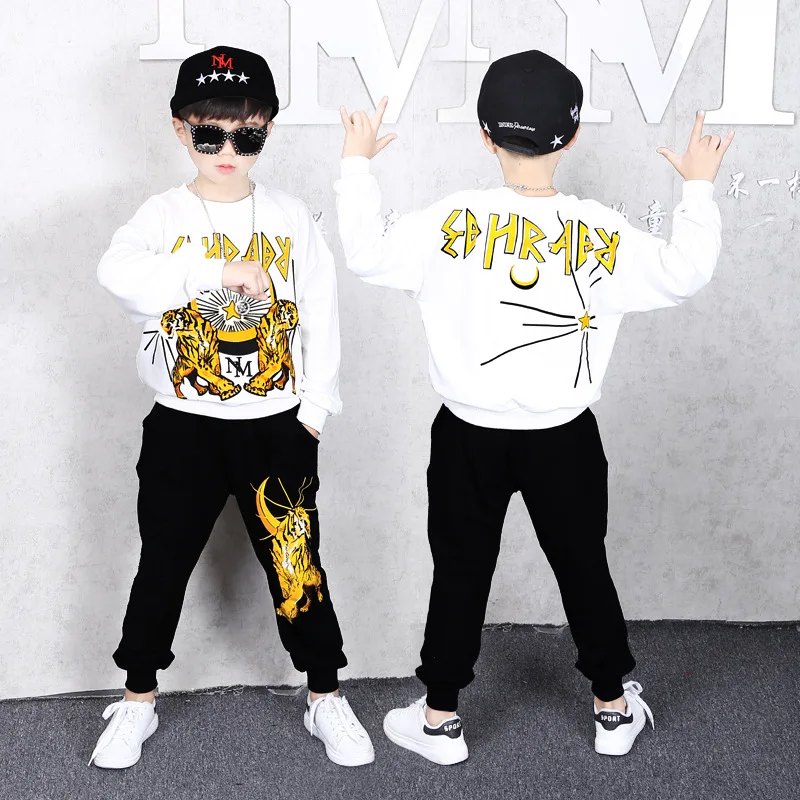 

Children's Two-piece Clothing Sets Boys Top Jacket +long Pants Streetwear Baby Boy Sport Suit Costume for Kids 4 6 8 12 16 Years