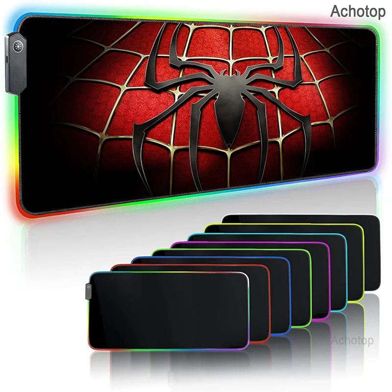 

Anime Movie RGB Mouse Pad Gamers Decoracion Computer Keyboard Desk Mat Led Extend Mousepad With 14 Lighting Rubber Large Carpet