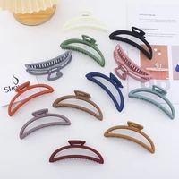 solid color claw large frosted hair claws korean fashion hair clips for women girls barrette bath hairpins hair accessories gift