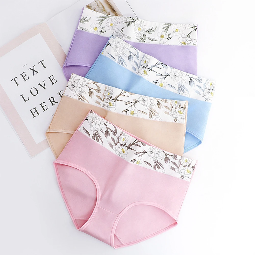 Сексуальное нижнее белье женские трусики средняя талия брюшные хлопковые трусы