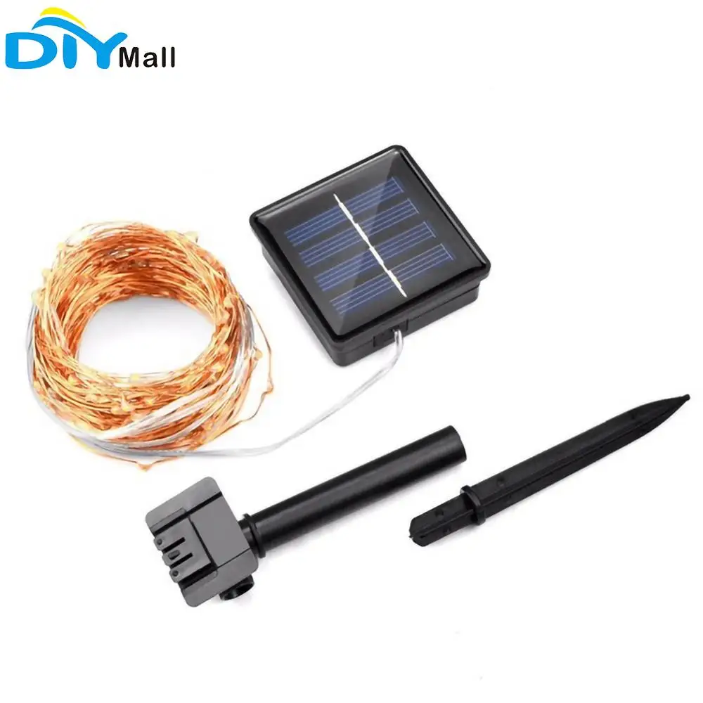 

Solar LED String 8 Mode 100 light Silver Line RGB/Warm White/White/Blue LED Strip Outdoor Light Flexible Lighting Ribbon Tape