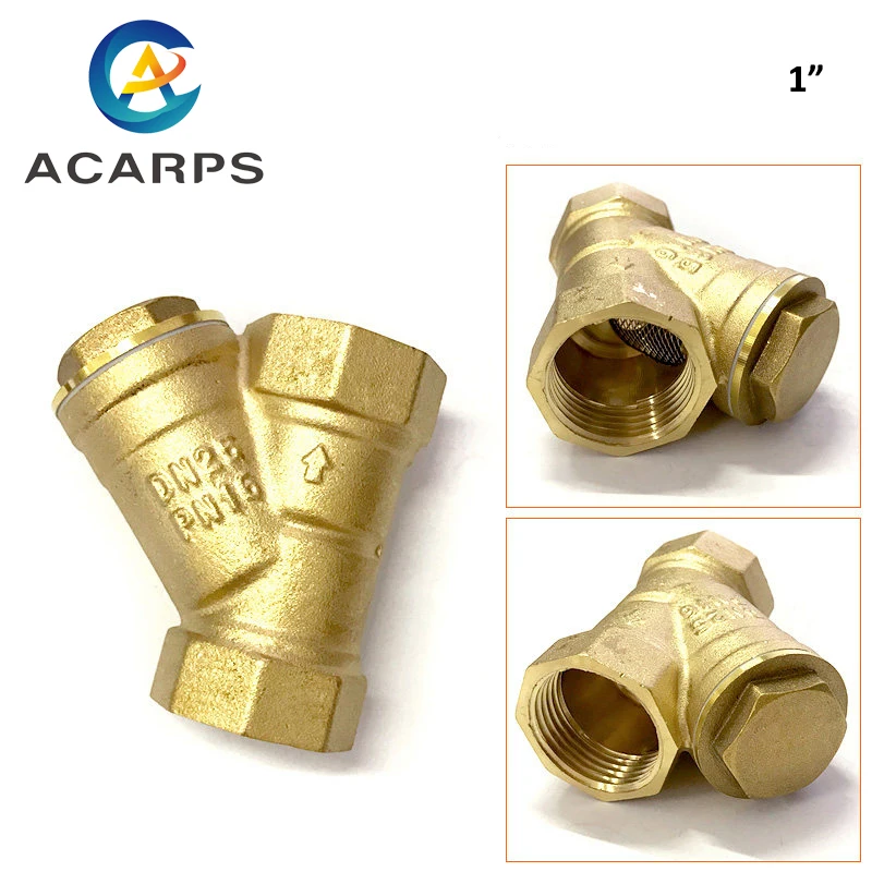 1/2 &quot3/4&quot 1 &quot2&quot 3 &quot4&quot латунный Y-образный фильтр с внутренней резьбой