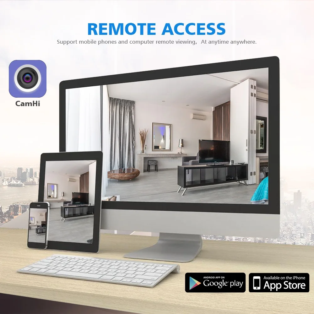 HD 720P 1080P wifi IP камера Аудио Беспроводная Onvif для видеонаблюдения купольная камера IR 20m с функцией ночного видения TF слот для карт APP CamHi