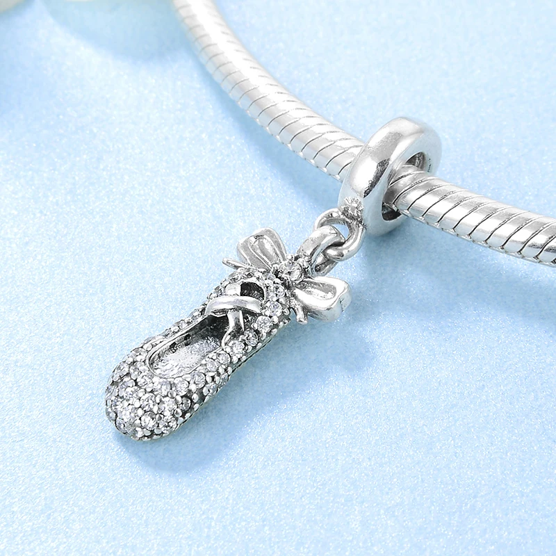 2020 любовь для танцев с бантом балетки бусины в форме двойного конуса красивые 925