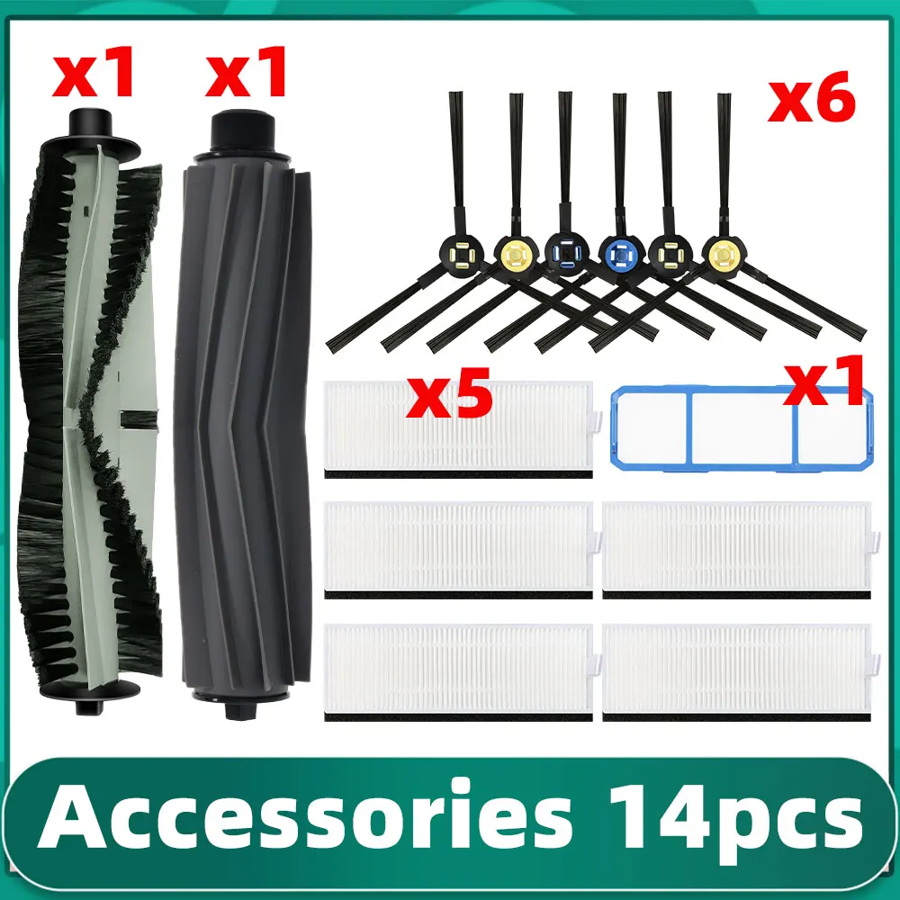 

Запасные части, подходят для iLife A7 V8 V9 X750 X800 X785 V80 Silvercrest SSR1 SSRA1 DEXP LF-800, основная боковая щетка, набор Hepa-фильтров