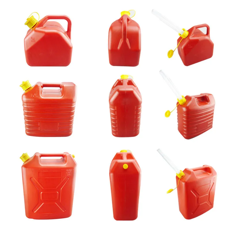 1.32/2.64/5.28 Gallon 5/10/20L RedPlastic Red Fuel Gas Can Anti-Static Container Thickened Gasoline Safety Petrol Storage | Автомобили и