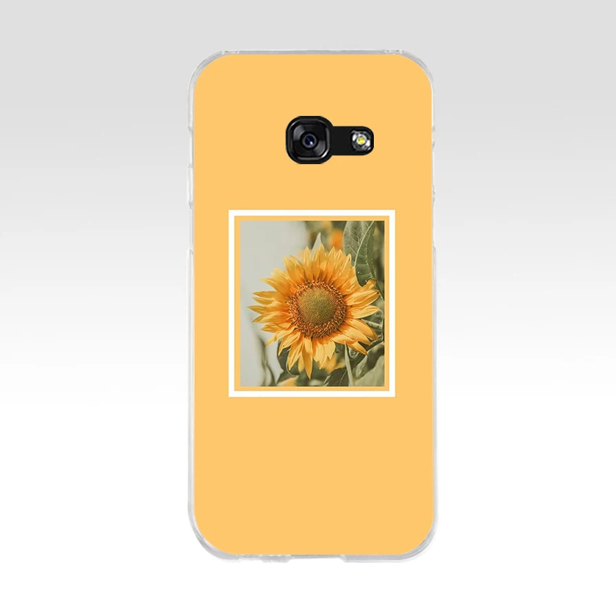Мягкий Силиконовый ТПУ чехол для телефона 087FG с изображением маргариток Samsung a3 2016