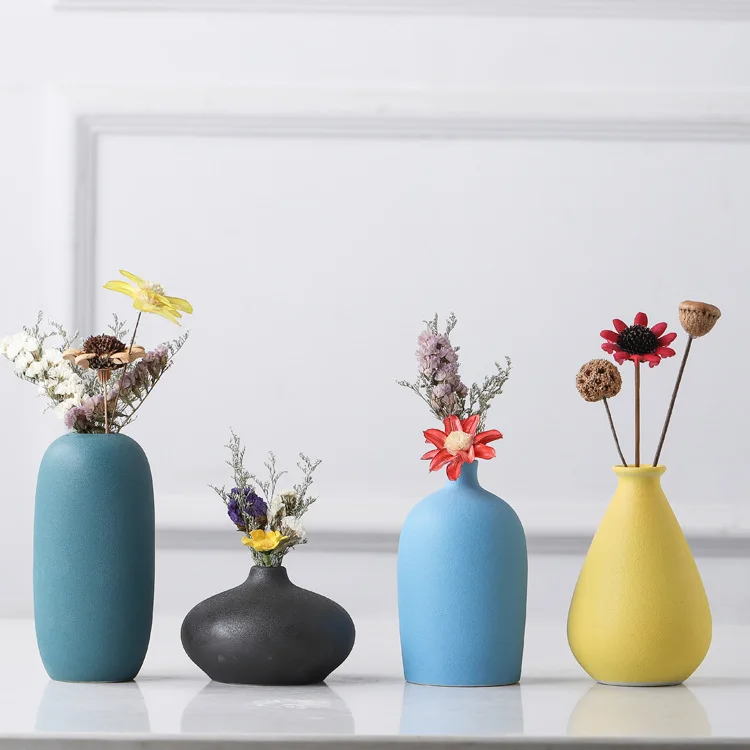 Керамическая ваза в стиле Северной Европы современная домашняя креативная