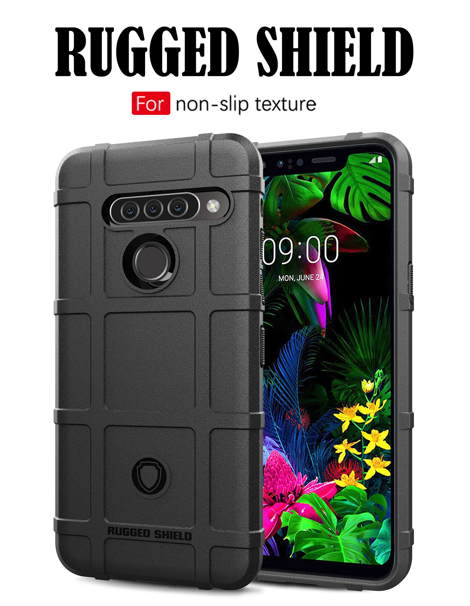 armor rugged shield military protect back cover for lg g8s thinq anti fall silicone phone case free global shipping