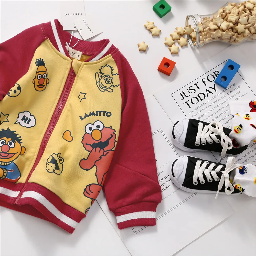 Tonytaobaby/Новая Осенняя детская одежда пальто с героями мультфильмов рубашка на молнии куртка для маленьких мальчиков куртка для маленьких девочек