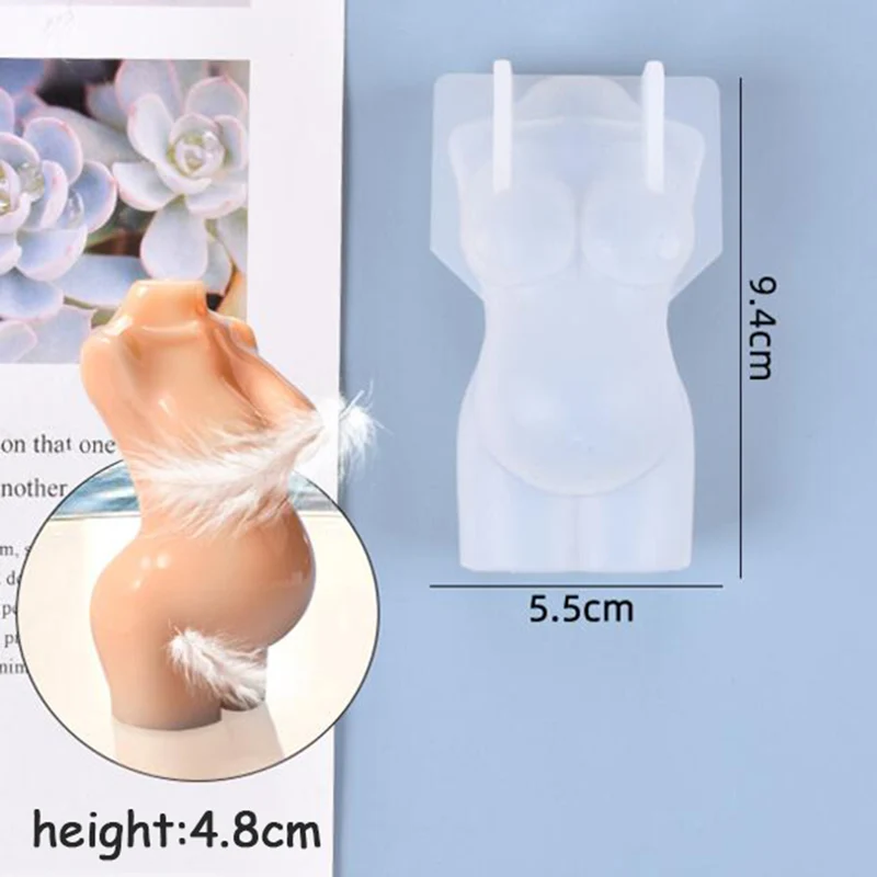 

Art Human Body 3D Candle Mold Silicone Soap Wax Mould Female Design Fragrance Sexy Torso Candle Resin Gypsum Cake Decorating