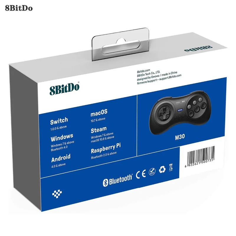 8bitdo M30 Bluetooth геймпад для nintendo switch Sega Genesis MD Mega Drive контроллер MacOS беспроводной PC