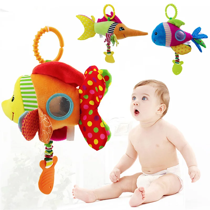 

Милая рыбка подвесная кровать игрушка колокольчик мягкий плюшевый развивающий для детей детская коляска YH-17