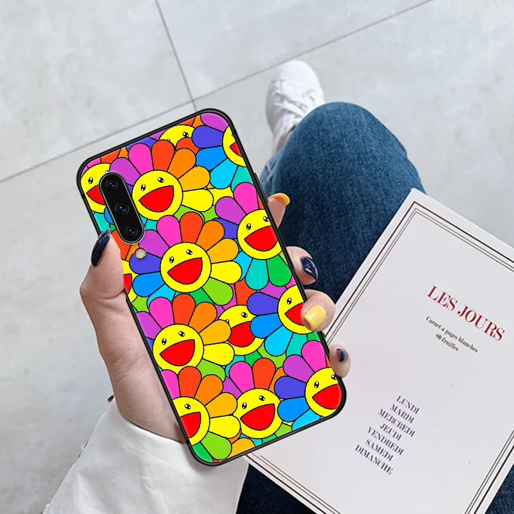 

Tashi Muramis Flower Sun Phone Case For Huawei P Mate 10 20 30 40 Pro Lite Smart 2019 2021 black Bumper Tpu Etui Fashion Shell
