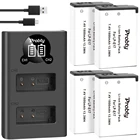 4 шт. LPE17 LP E17 LP-E17 Батарея + светодиодный USB двойной Зарядное устройство для цифровой однообъективной зеркальной камеры Canon EOS 200D M3 M6 750D 760D T6i T6s 800D 8000D поцелуй X8i камеры