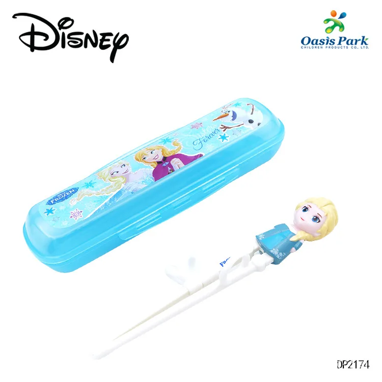 

Original Disney Children's Frozen Chopsticks Baby Cartoon Practice Silicone Learning Correction Training Box Set