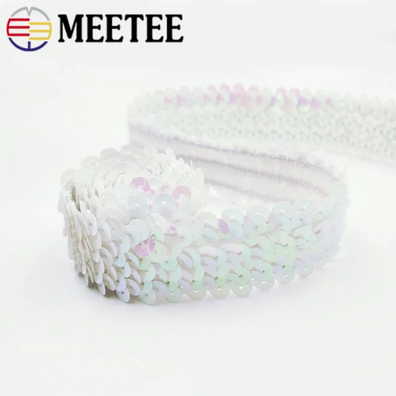 5/15 метров 30 мм золотые и серебряные блестки кружевная лента эластичные кружева