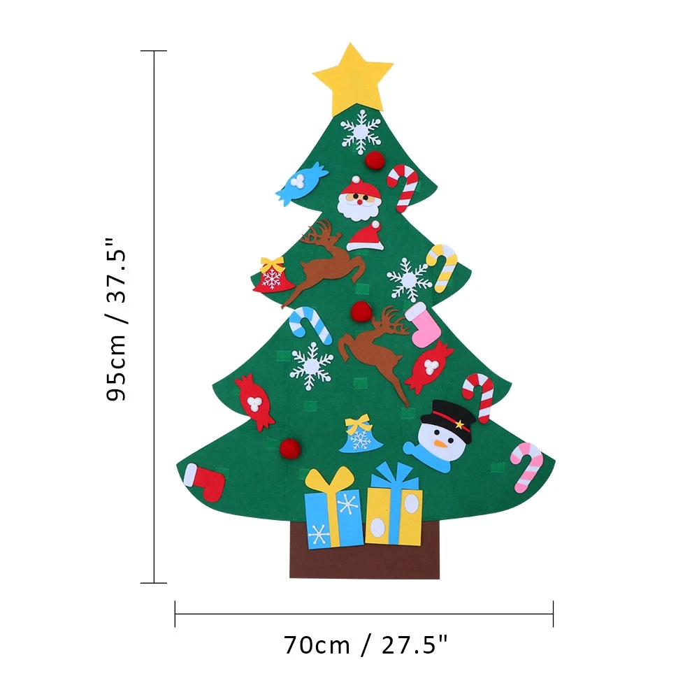 Детская войлочная Рождественская елка Рождественское украшение для дома