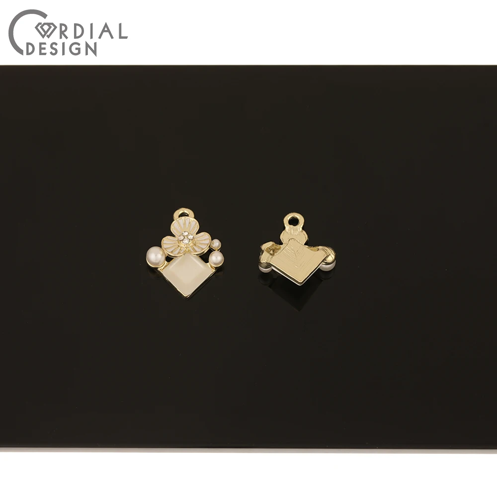 

Cordial Design 50Pcs 16*19MM Jewelry Accessorie/Paint Effect/Flower Shape/Hand Made/Pendants/Jewelry Findings Components/Charms