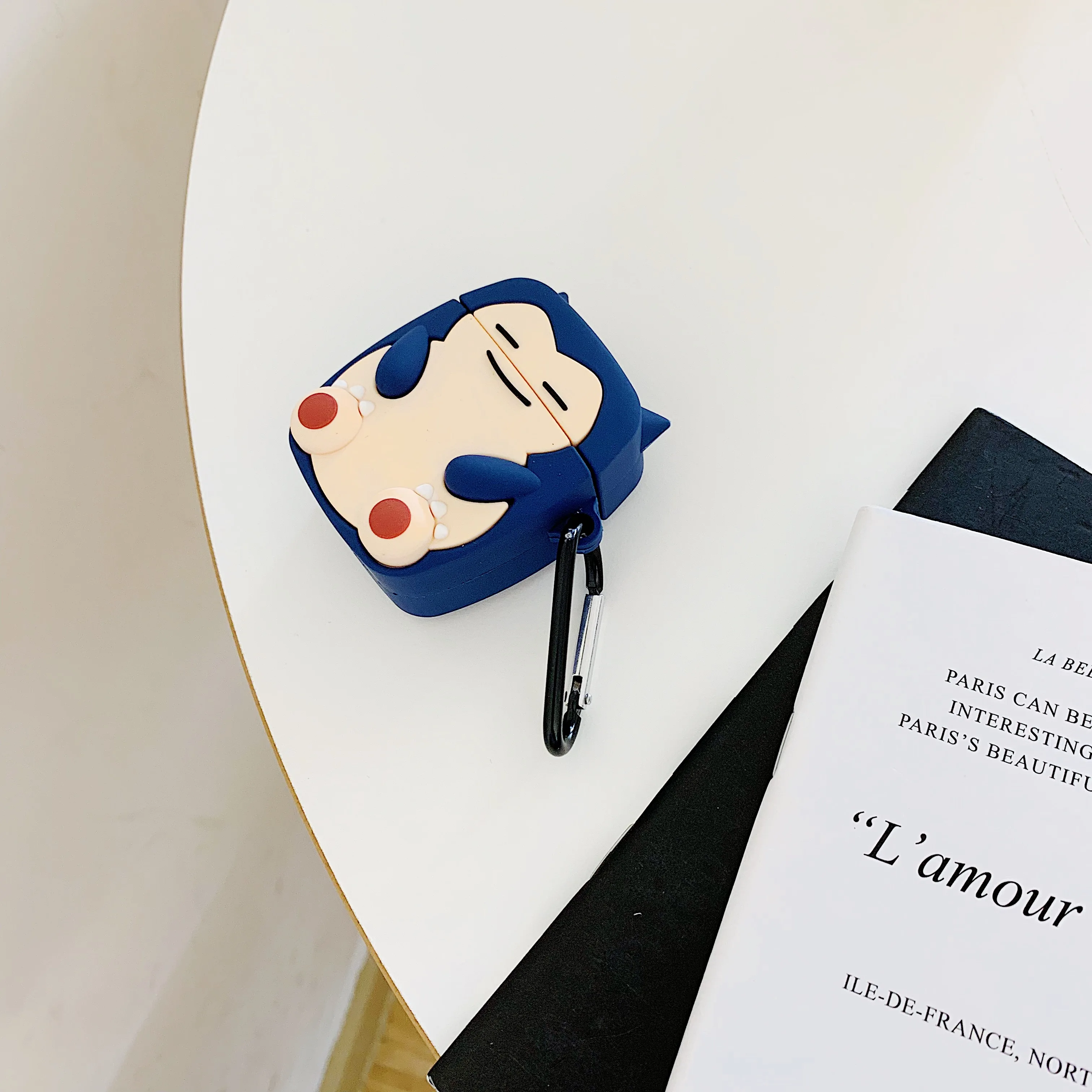 Для Apple AirPods Kawaii аниме чехол 3D милый мультфильм снорлакс кабигон медведь беспроводные наушники чехол для Airpods 2 Earpods Shell