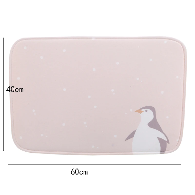 

Household Bathroom Non-Slip Mat Thick Polyester Carpet Kitchen Toilet Floor Decoration Bathroom Accessories