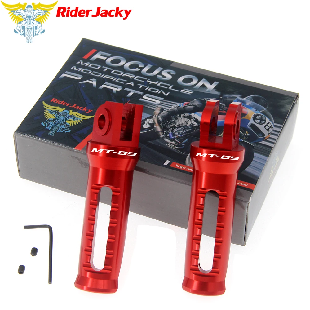 

RiderJacky For YAMAHA MT 09 MT09 2014-2021, MT-09 Tracer 2015-2021 Motorcycle Front Footrest Foot Pegs CNC Foot Rests Pedal