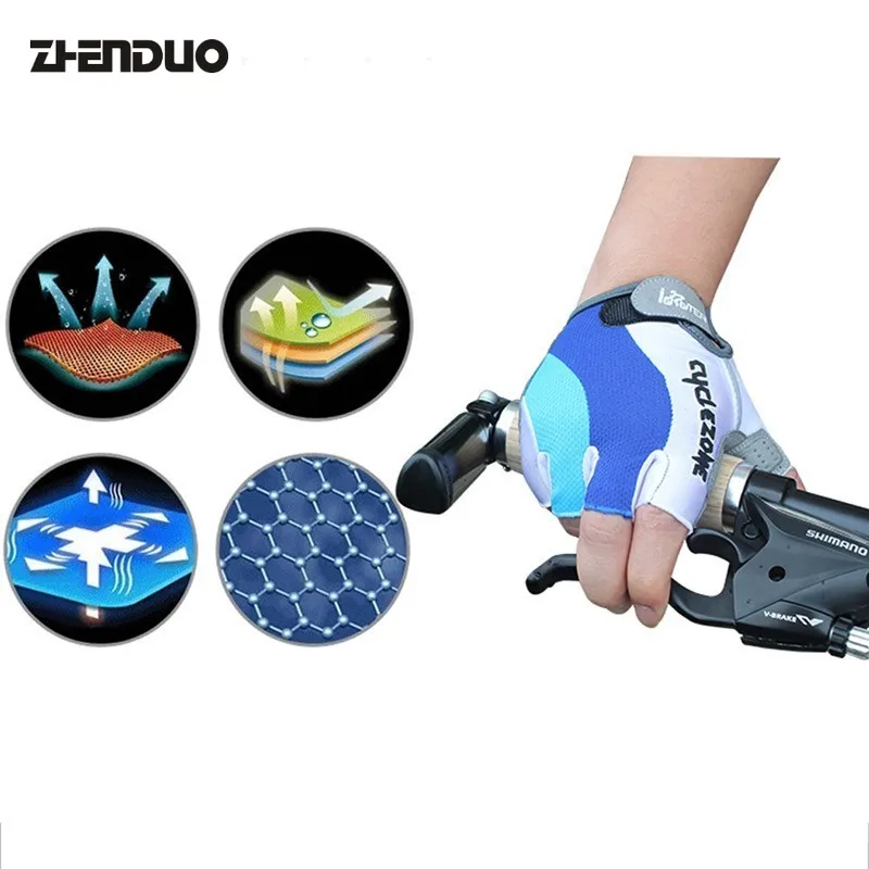 

Outdoor half-finger cycling gloves Cycling supplies one-meter half-finger cycling gloves mountain biking supplies