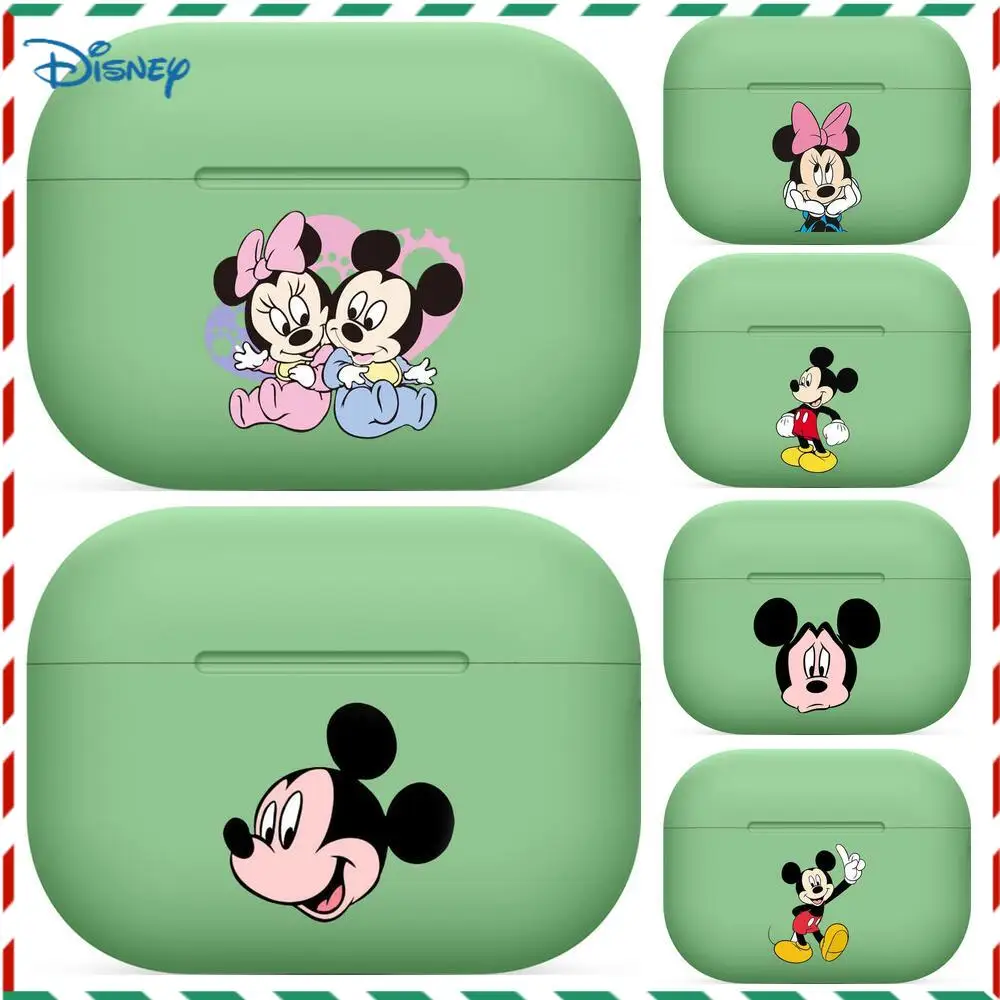 

Minnie Mickey Mouse For Airpods pro 3 case Protective Bluetooth Wireless Earphone Cover Air Pods airpod case air pod cases green