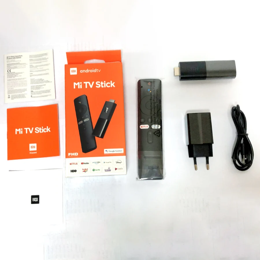 Оригинальный Xiaomi Mi TV Stick Android 9 0 четырехъядерный 1080P Dolby DTS HD Двойное декодирование 1