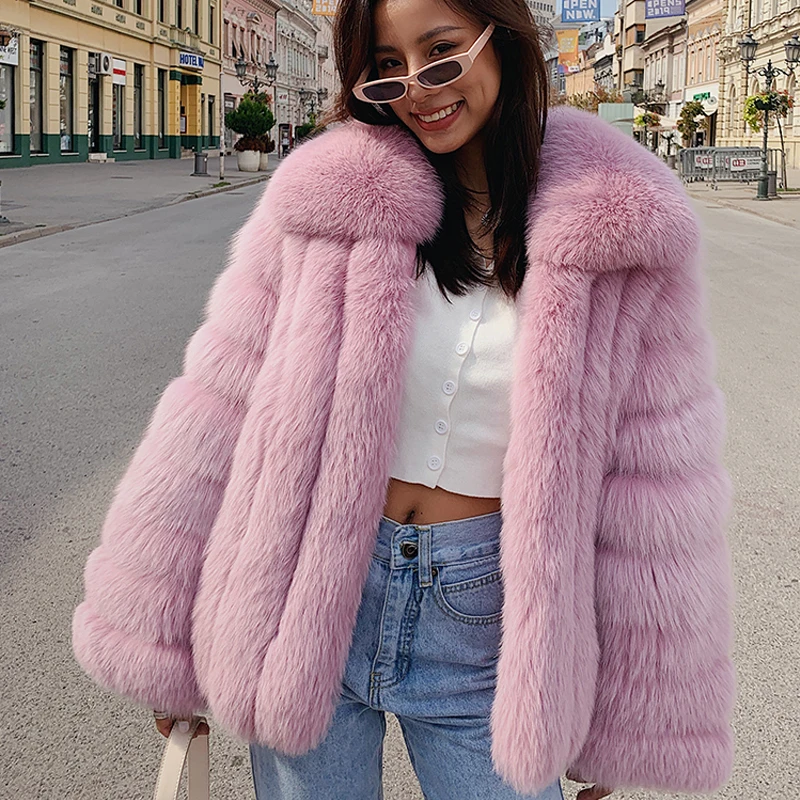 Женская меховая куртка из натурального Лисьего меха | одежда