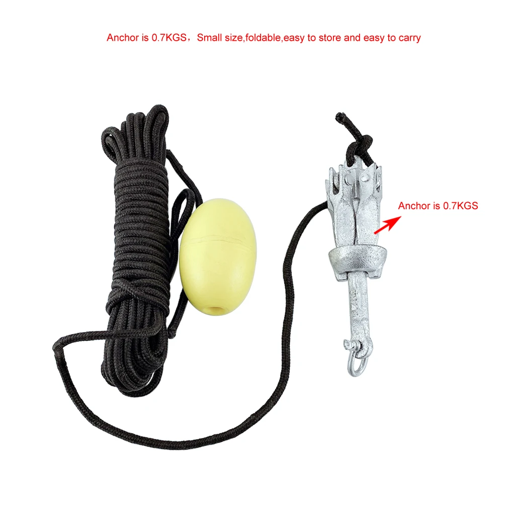 

2X 0.7KGS Carbon Steel 4-tine Folding Grapnel Anchor Umbrella Anchor Docking Boat Deck Hardware Marine Yacht Sailboat Watercraft