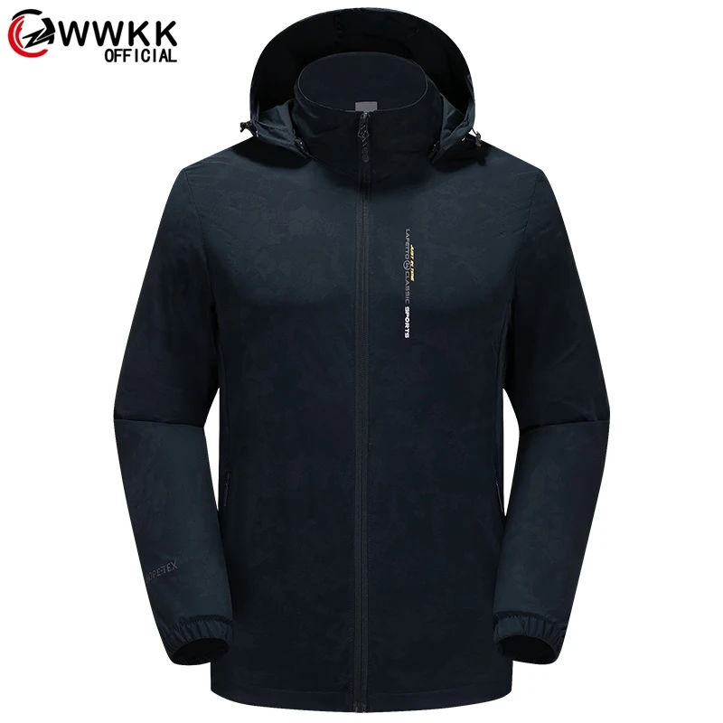 

WWKK Men's Brand Quick Dry Skin Coat Sunscreen Waterproof UV Women thin Army Outwear Ultra-Light Windbreake Unisex Jacket 5XL