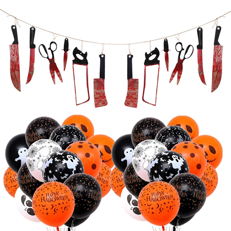 

10PCS Halloween Latex Balloons Pumpkin Ghost Spider Balloon Happy Halloween Halloween Gifts Home Party Decoration Supplies