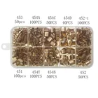 380640 шт. DJ451452453454 серия, U-образная медная обжимная Клемма для проводов, комплект Стыковых Соединителей