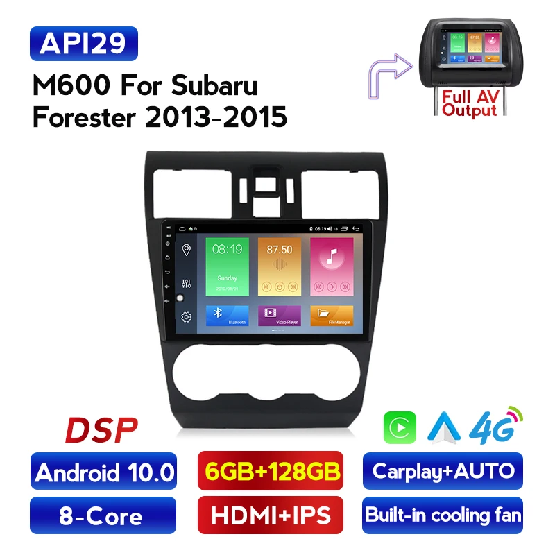 Автомобильный DVD плеер HD Android 10 для Forester Subaru forester 2013 2014 2015 GPS навигация Радио