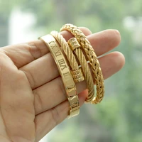 3pcsset hot men titanium steel roman numeral bracelet horseshoe buckle bangles pulseira bileklik luxury handmade jewelry