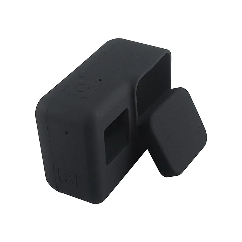 Защитный силиконовый чехол + Крышка для объектива GoPro Hero 5 6 7 мягкая силиконовая