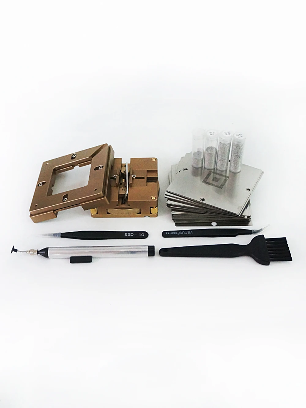 

High quality 90MM Silver BGA Reballing Station with Allen key For PCB Chip Soldering Rework Repair For PCB Chip Soldering Rework