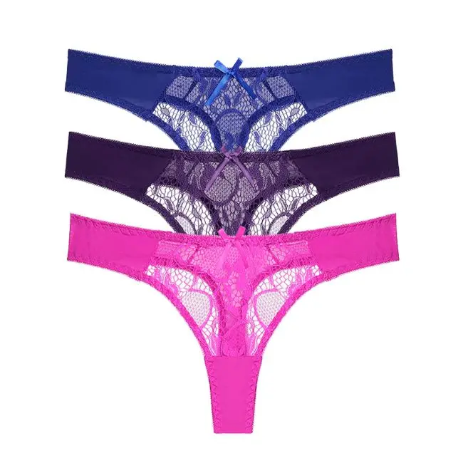 blue purple rose DKERT женские стринги пикантный кружевной прозрачный прозрачные трусики женские стринги нижнее белье - Цвет: blue purple rose