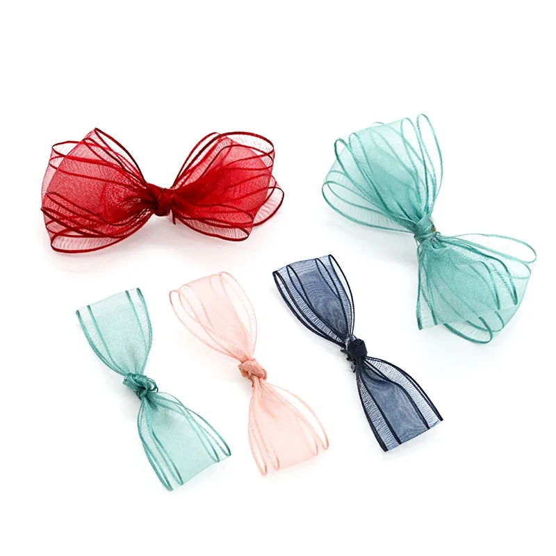 20 м органза лента рулон прямой край для рождественской елки деко пляжная шляпа