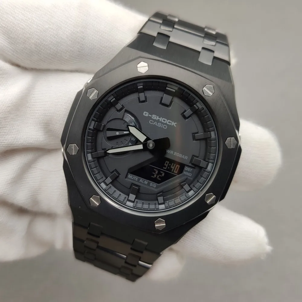 

GA2100 Stainless Steel Watchband Bezel 1st 2nd 3rd Generation Metal Strap GA2110 for Casio G-Shock GA-2100 Watches Accessories
